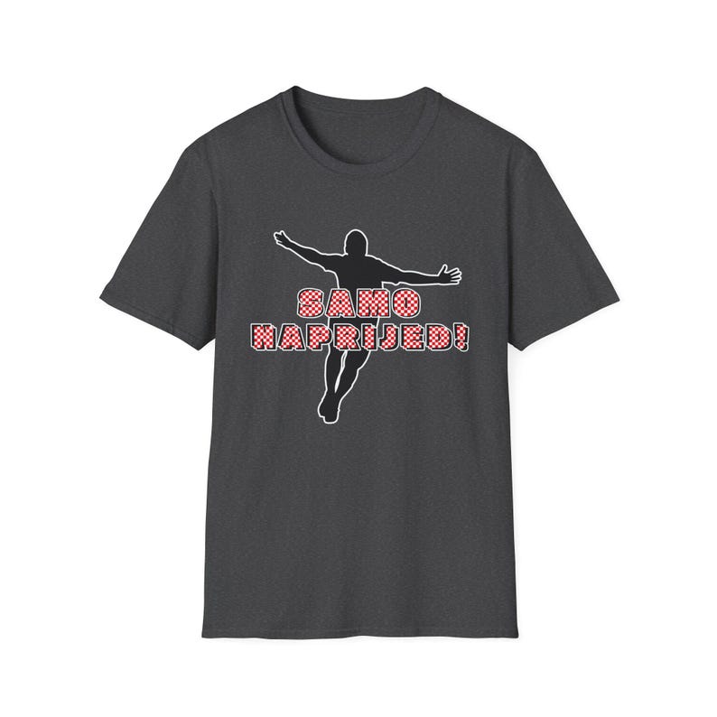 Samo Naprijed! Croatian Graphic Tee-/Hrvatska majica/red and white checkerboard shirt/Croatia soccer Gift Unisex t-shirt -Samo Napred! image 5