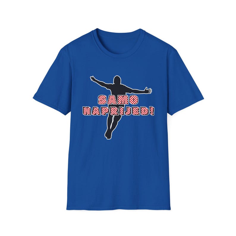 Samo Naprijed! Croatian Graphic Tee-/Hrvatska majica/red and white checkerboard shirt/Croatia soccer Gift Unisex t-shirt -Samo Napred! image 1