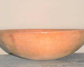 Antique Primitive Wooden Bowl - American