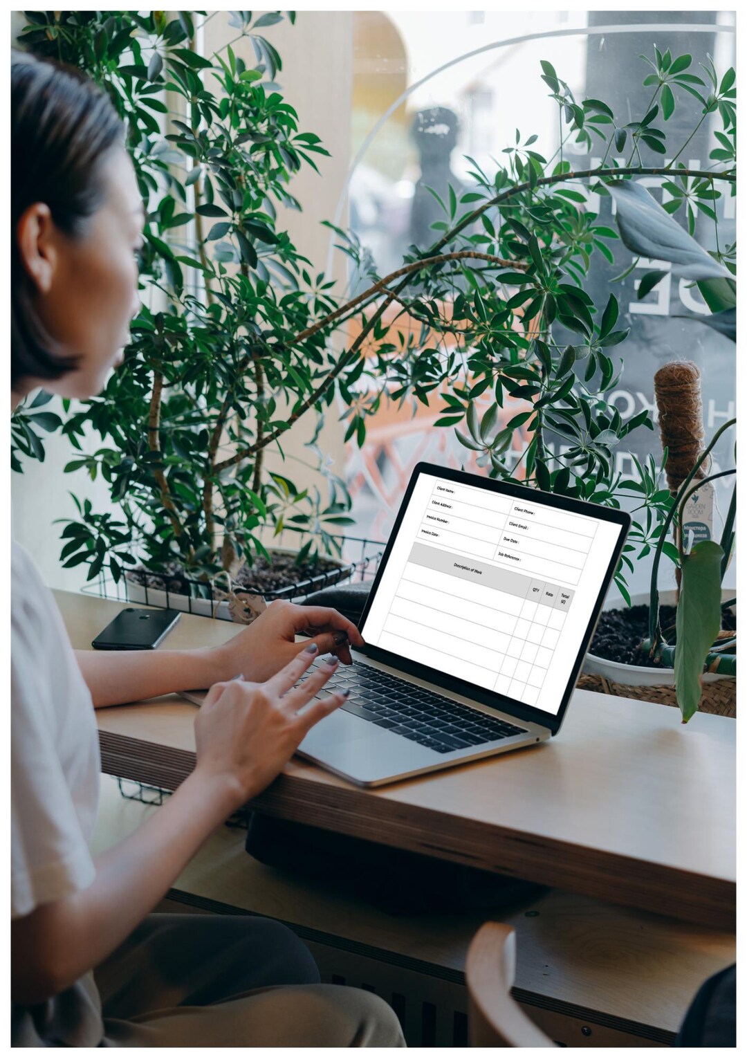 Editable Trade Invoice Template | Canva, PDF Billing for Small Business ...