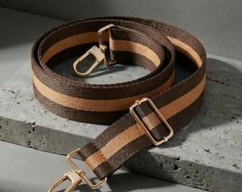 Bandoulière marron réglable de remplacement, large porte-épaule confortable, accessoire durable pour sac à main