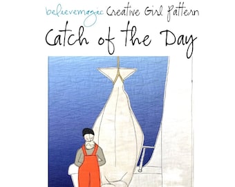 Appliqué Quilt Pattern - Catch of the Day - PDF