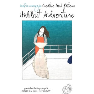 Appliqué Quilt Pattern - Halibut Adventure - PDF