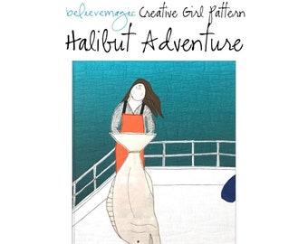 Appliqué Quilt Pattern - Halibut Adventure - PDF