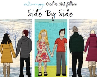 Appliqué Quilt Pattern - Side by Side - PDF