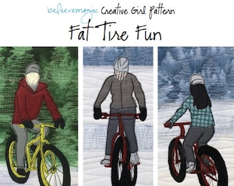Appliqué Quilt Pattern - Fat Tire Fun - PDF
