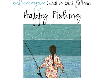 Appliqué Quilt Pattern - Happy Fishing - PDF