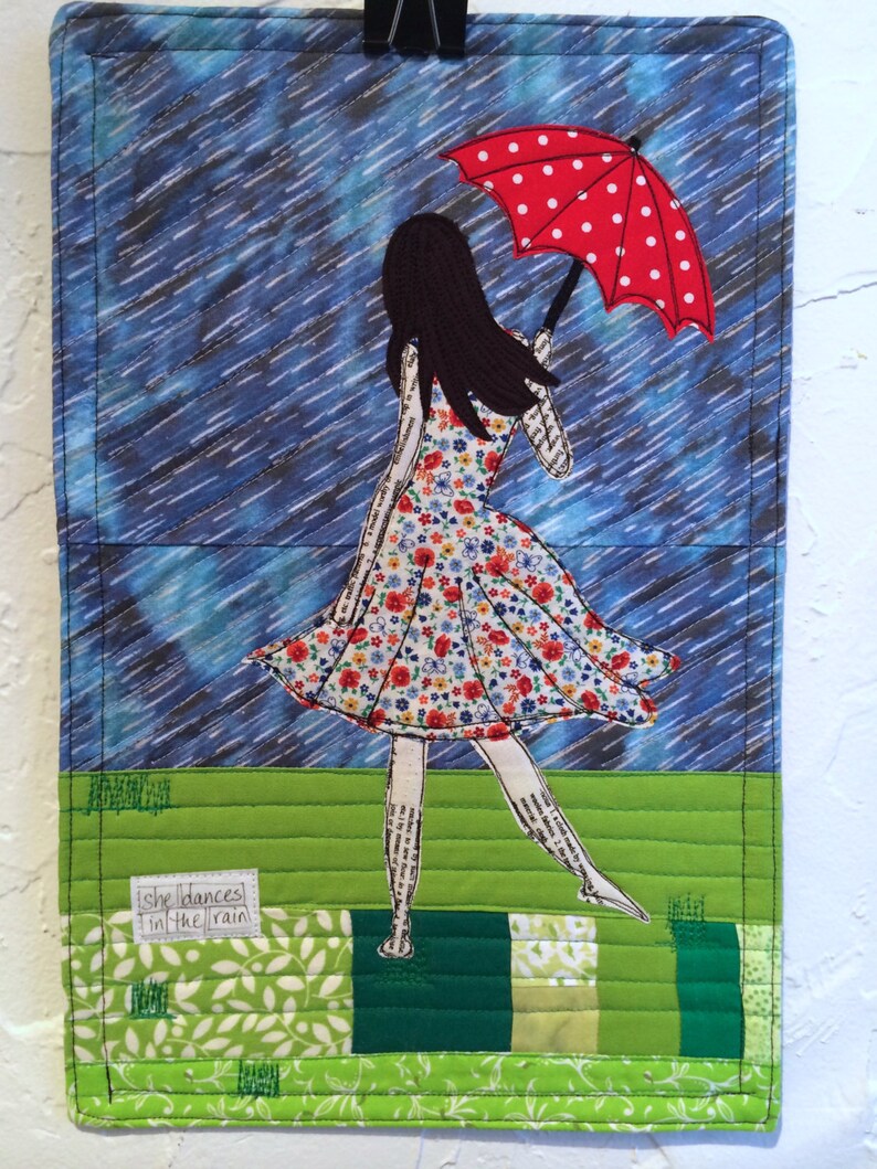 Appliqué Quilt Pattern Umbrella Girls 2 PDF Etsy