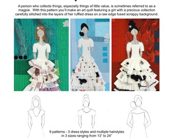 Magpie Girl Pattern - PDF