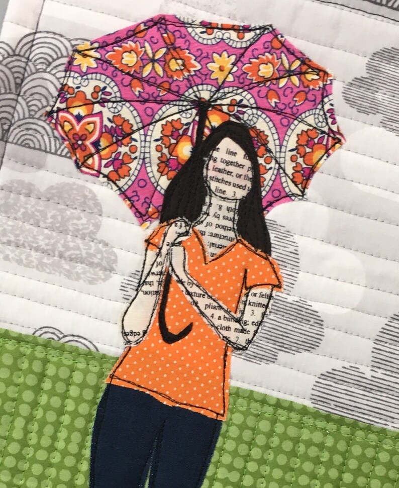 Appliqué Quilt Pattern Umbrella Girls 2 PDF Etsy