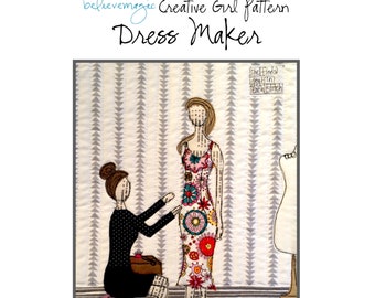 Appliqué Quilt Pattern - Dress Maker - PDF