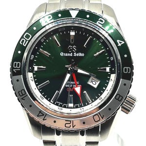 Reloj deportivo automático Grand Seiko SBGJ239 Hi-Beat 36000 GMT 9S86 con esfera verde y 44 mm.