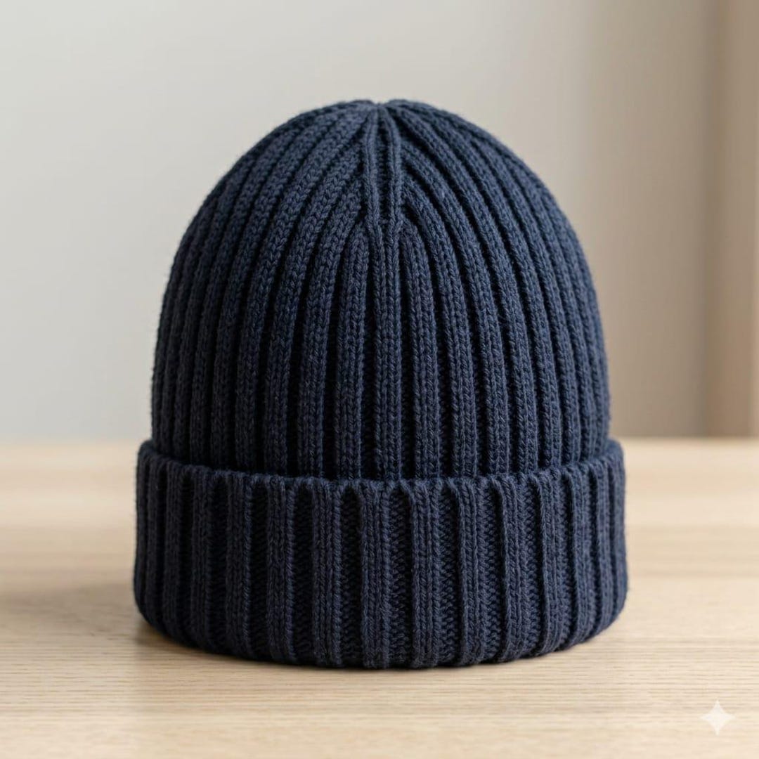 Easy Crochet Beanie Pattern PDF, Ribbed Winter Hat for Adults Teens ...