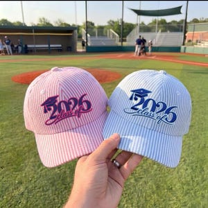 Gorra con el lema "Clase de 2026", gorra de graduación bordada, gorra multizona personalizada