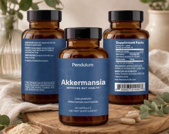 Pendulum Akkermansia Probiotic Supplement | Daily Digestive & Wellness Capsules | 30 Count