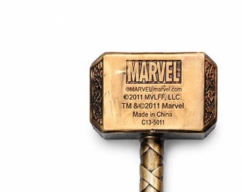 Vintage Bronze Fantasy Hammer Keychain