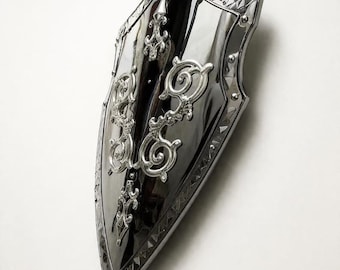 Mediaeval style shield,likely designed as a collactable wall hanger,or cosplay prop