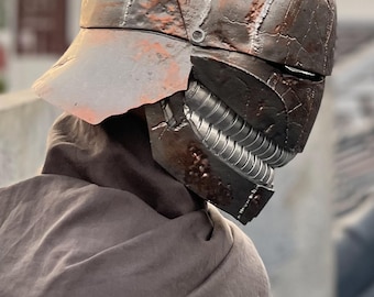 Elmo del Sentinella Accolito Oscuro - Oggetto di scena in resina di alta qualità - Maschera professionale misteriosa dell'era Sith - Fan art rifinita a mano