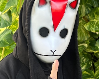 Maschera Crow Elite Shadow Ops – Oggetto di scena ninja in resina dipinta a mano, fan art