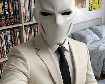 Maschera della Sentinella Giurata - Oggetto di scena in resina di alta qualità - Elmo da cavaliere dark fantasy - Opera d'arte professionale rifinita a mano