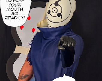 Maschera da guerra interdimensionale - Occhio a spirale, oggetto di scena in resina ad alta definizione - Elmo da battaglia ninja mitico