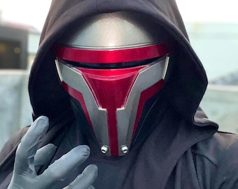 Maschera da cavaliere prodigo antico di Darth R3v4n - Accessorio in resina indossabile