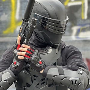 Snake eyes HQ Resin GI JOE Silent Shadow Ninja Helmet - Premium Resin Mask - Tactical Commando Professional Prop - Hand-Finished Fan Art