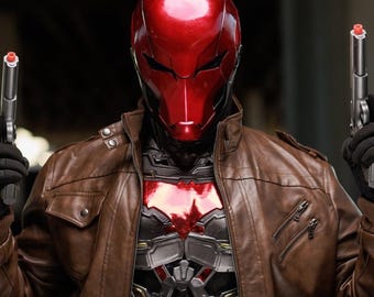 Red Outlaw Tactical Helmet – Movie Accurate Resin Cosplay Mask Prop