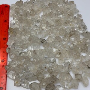 490g Fenster Quartz Lot 13-21mm - Natural Pakimer Diamond Crystals - Double Terminated Herkimer Type