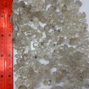 525g Carbon Fenster Quartz Lot 14-21mm - Natural Pakimer Diamond - Double Terminated Herkimer Type Crystals