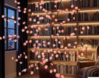 Cherry Blossom LED Willow Vine Lights, Romantic Wall Decor, Lighted Branch Tree, Wedding, Home Accent
