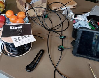Self RF HF ultra triple tore avec contrepoids de 3 m radioamateur CB à réduction de bruit