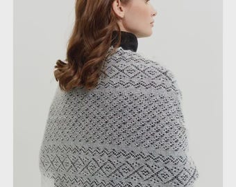 Orenburg Hand-Knitted Long Goat Down Scarf