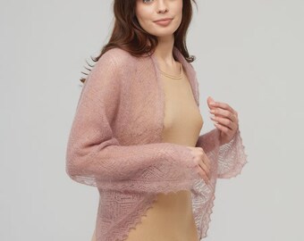 Orenburg Hand-Knitted Long Goat Down Scarf