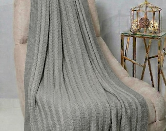 Authentic Orenburg Wool Throw Blanket