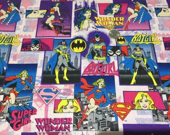 DC Comics Wonder Women Bat Girl Supergirl Pillowcase