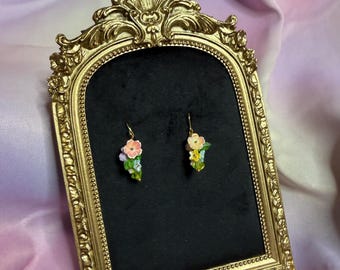 Floral  drop earrings