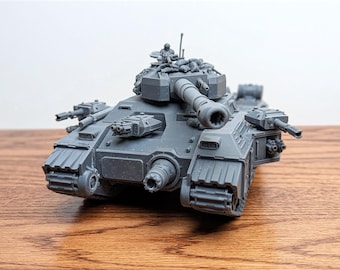 Collector Display Smilodon S-9 Superheavy Tank, 28mm–32mm Resin Wargame Proxy