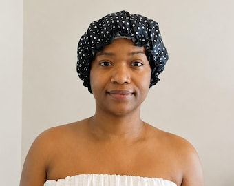 ZRHEMA's Satin Outer Layer Shower Cap  - Gift for Her / Him!