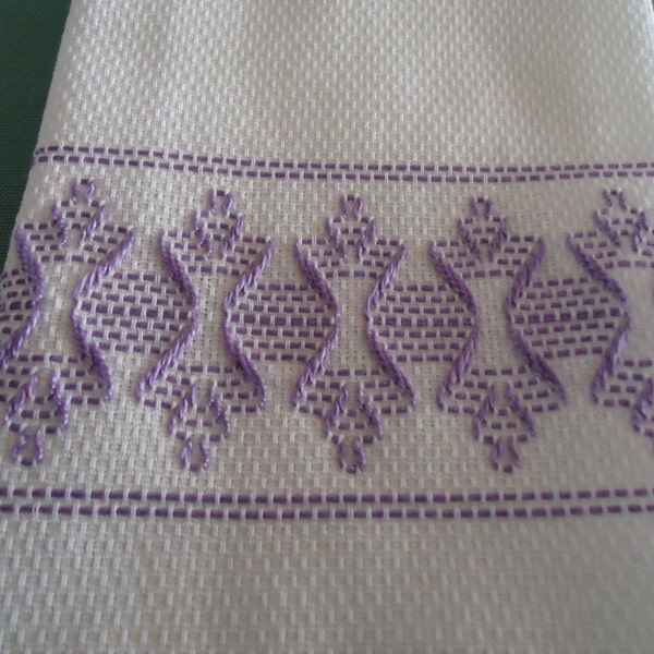 Lavender Hourglass Towel