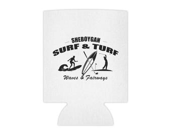 Sheboygan Surf & Turf Can Cooler