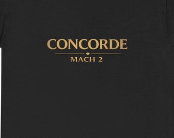 T-shirt Concorde Mach 2 / Maglietta aereo supersonico / Maglietta aviazione / Maglietta aereo retrò / Regalo Concorde