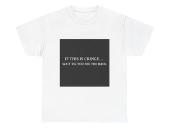Maglietta "Te l'avevo detto" con stampa divertente sul retro, maglietta con battuta imbarazzante, umorismo sarcastico, regalo per uomo e donna, maglietta minimalista con dichiarazione di stile.