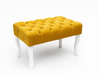 Banc élégant capitonné