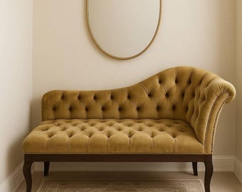 Un elegante banco de líneas refinadas.