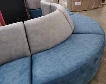 Modular curved designer bench - offices, waiting rooms, public spaces