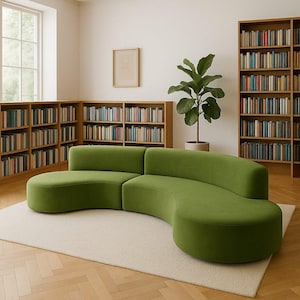 Sofá modular personalizable – Banco tapizado de diseño contemporáneo
