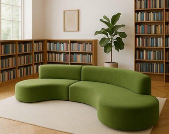 Sofá modular personalizable – Banco tapizado de diseño contemporáneo