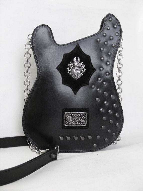 black studded crossbody purse