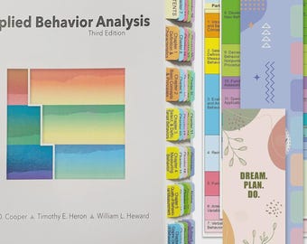 ABA Cooper, 3.ª edición: Pestañas de índice / Guía de estudio de análisis conductual aplicado